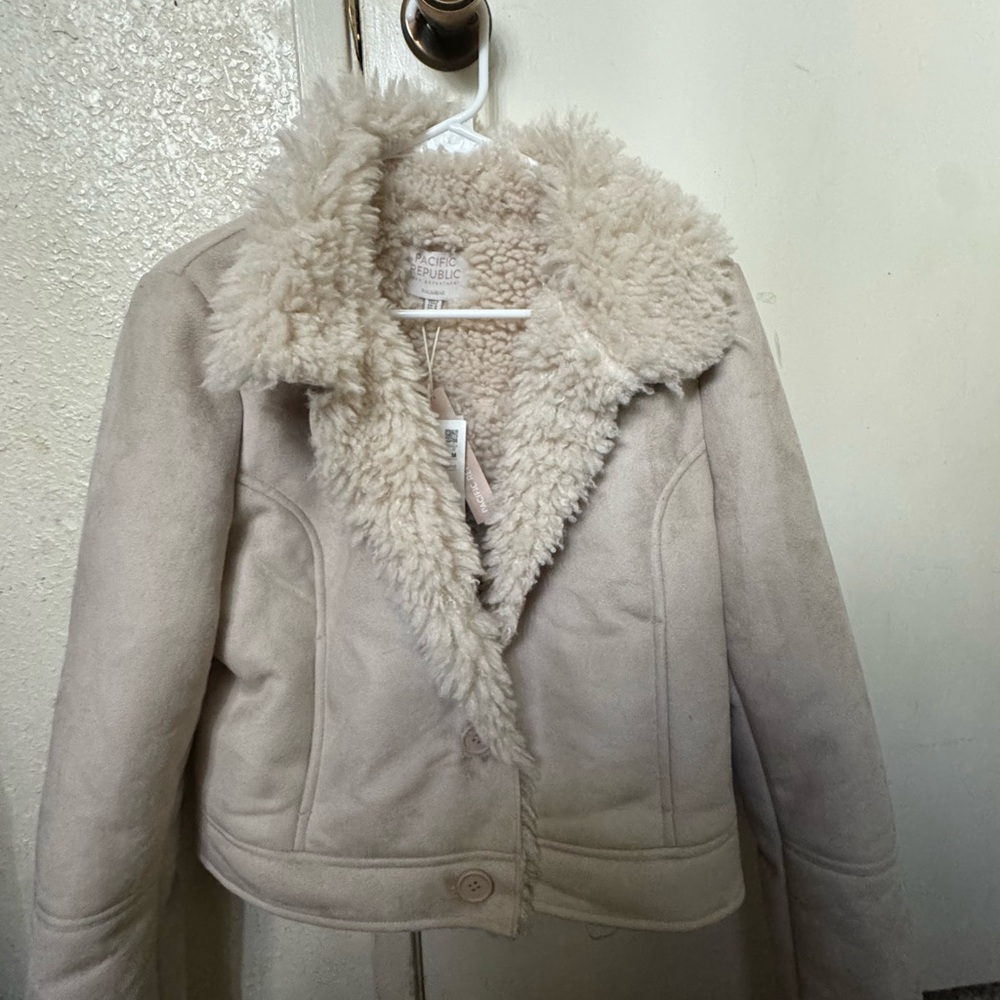 Faux Shearling Jacket - Cream Women’s Coat